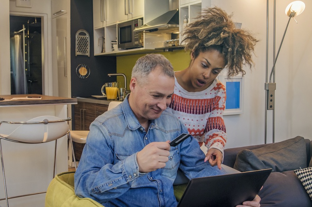 Couple Shopping Online