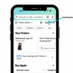 Amazon App - Notification Center on iPhone