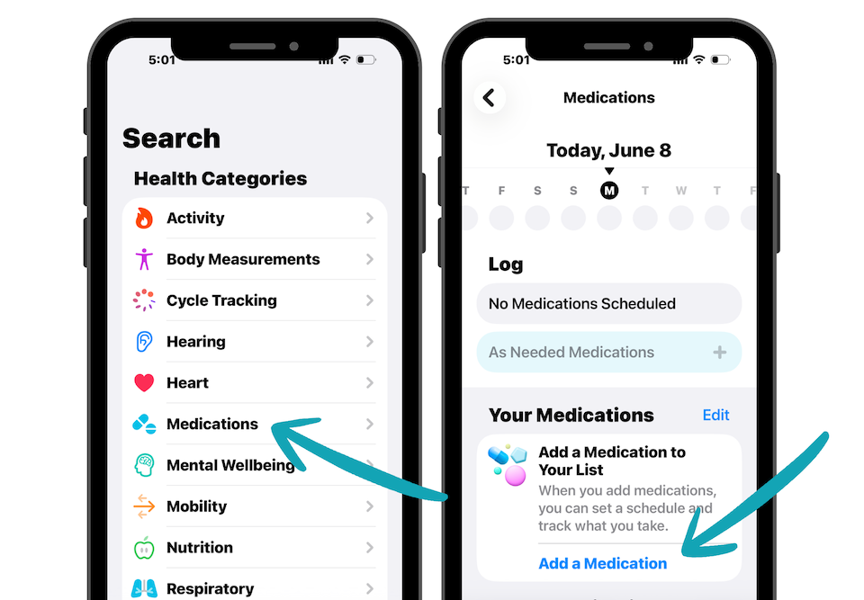 iPhone - Medication Reminders