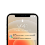 Verification Code on iPhone
