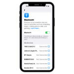 iPhone Bluetooth Setting