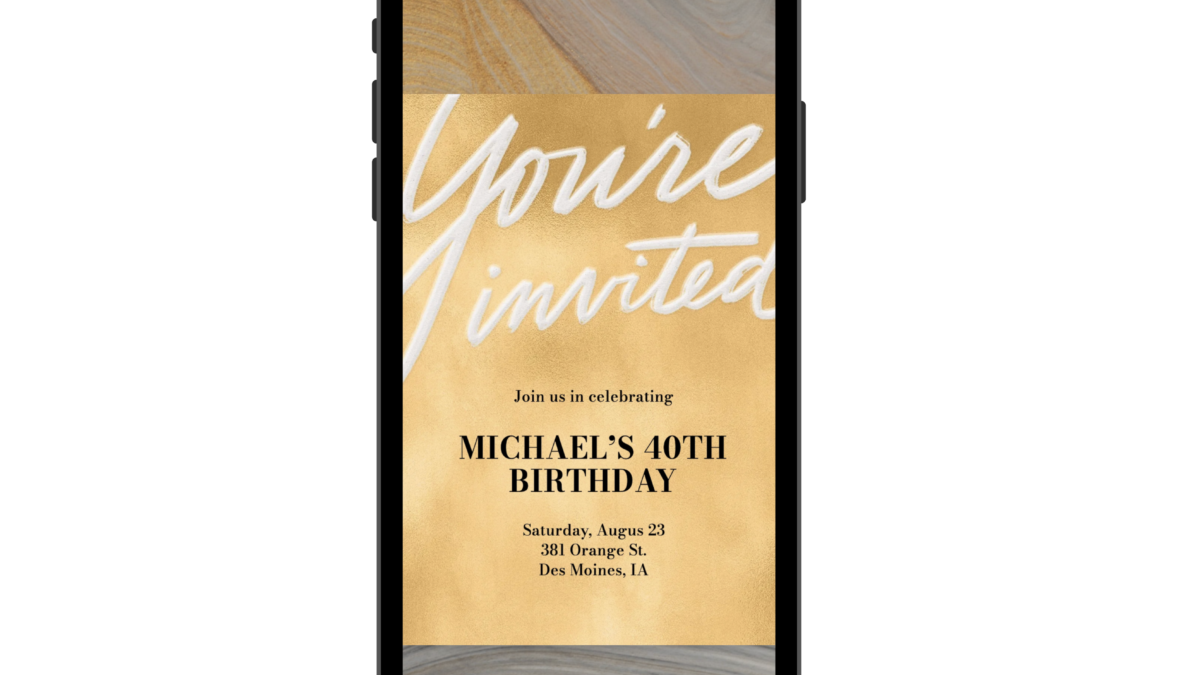 iphone with evite
